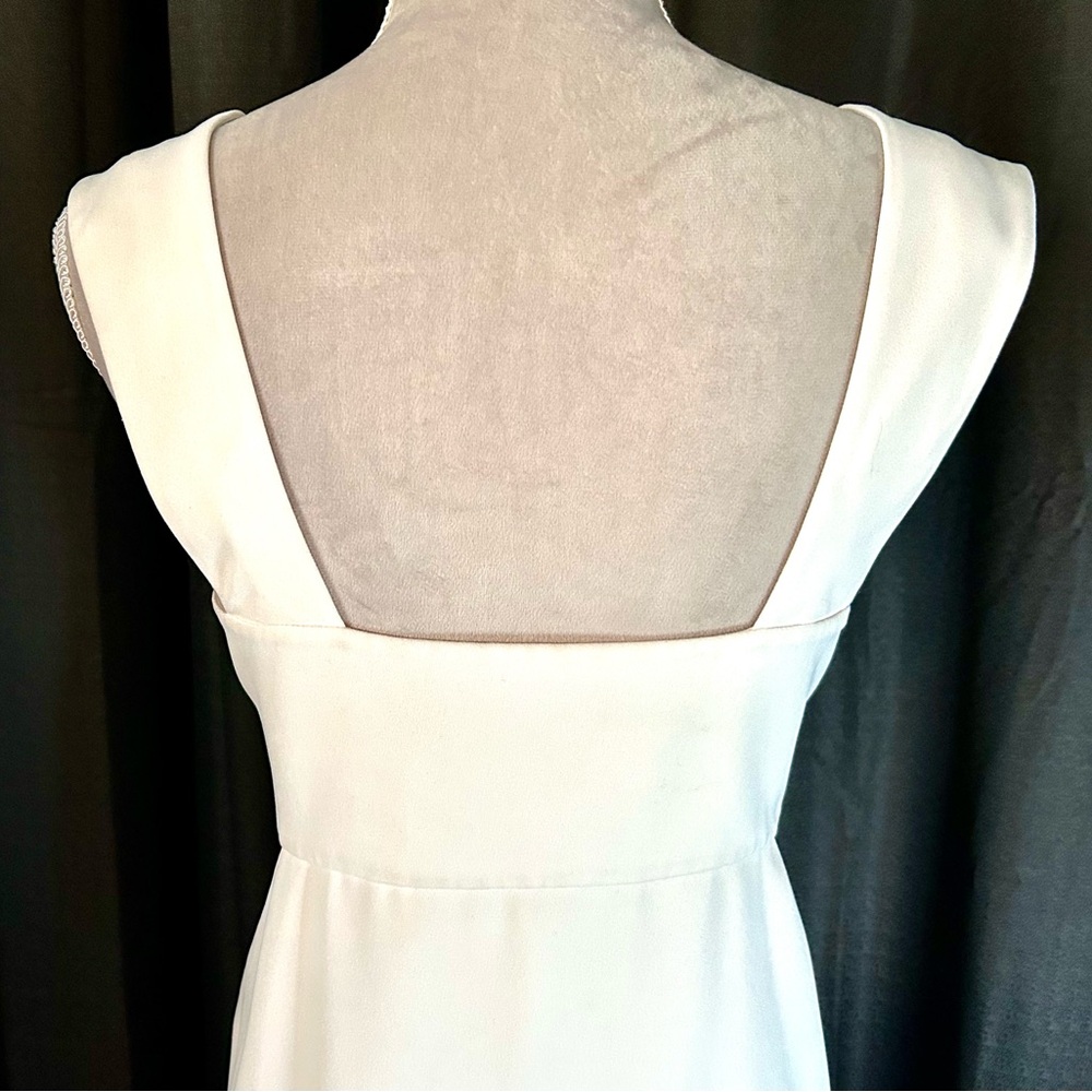 T by Alexander Wang White Sleeveless Cutout Dress, Size L - Picture 9 of 12